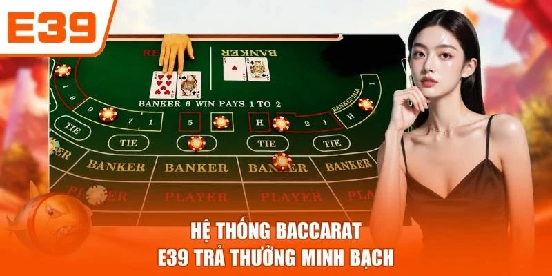 Hệ thống Baccarat E39 trả thưởng minh bạch
